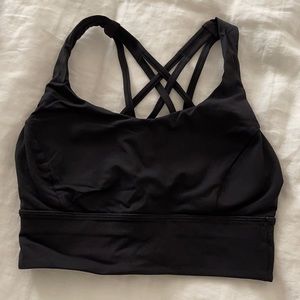 Lululemon Black Cross Back Sports Bra